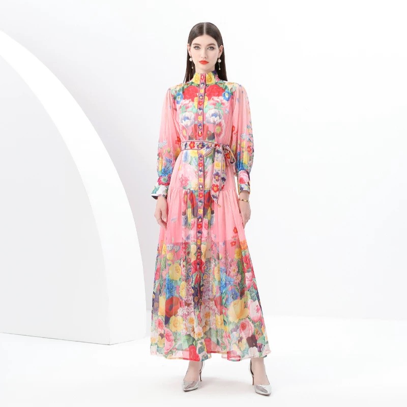 Prettiest in the room print dress ED200 images